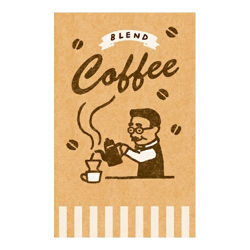 Bread & Coffee Paper Marche Mini Letter Set · Furukawashiko