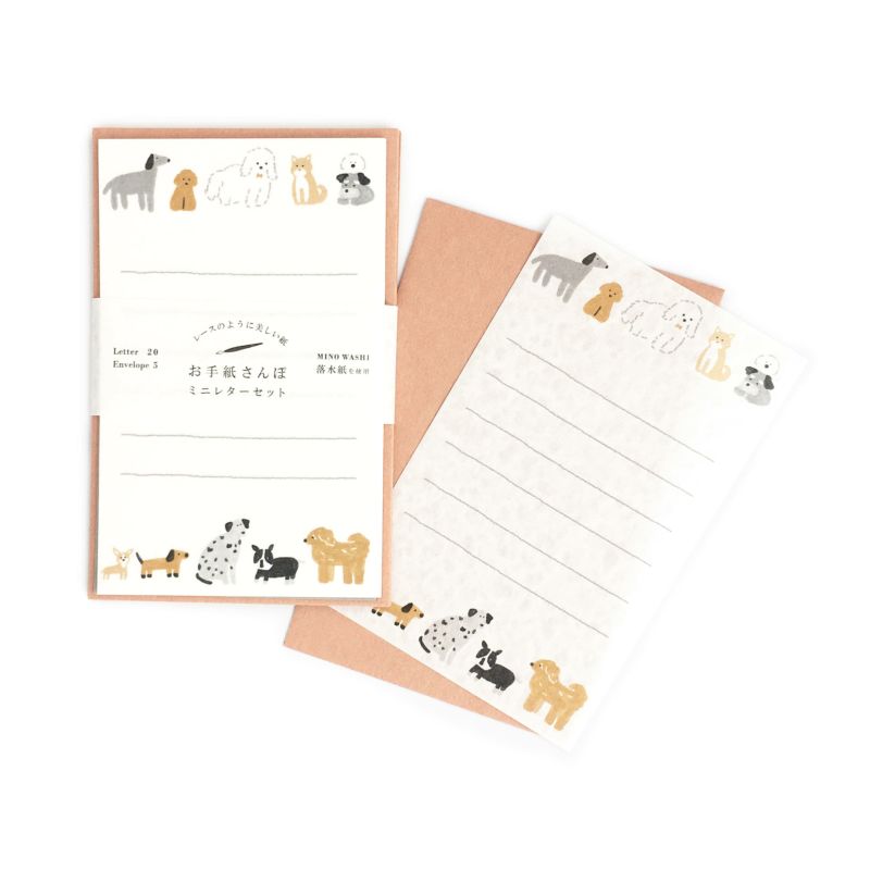 Dog Mini Tegami Set · Furukawashiko