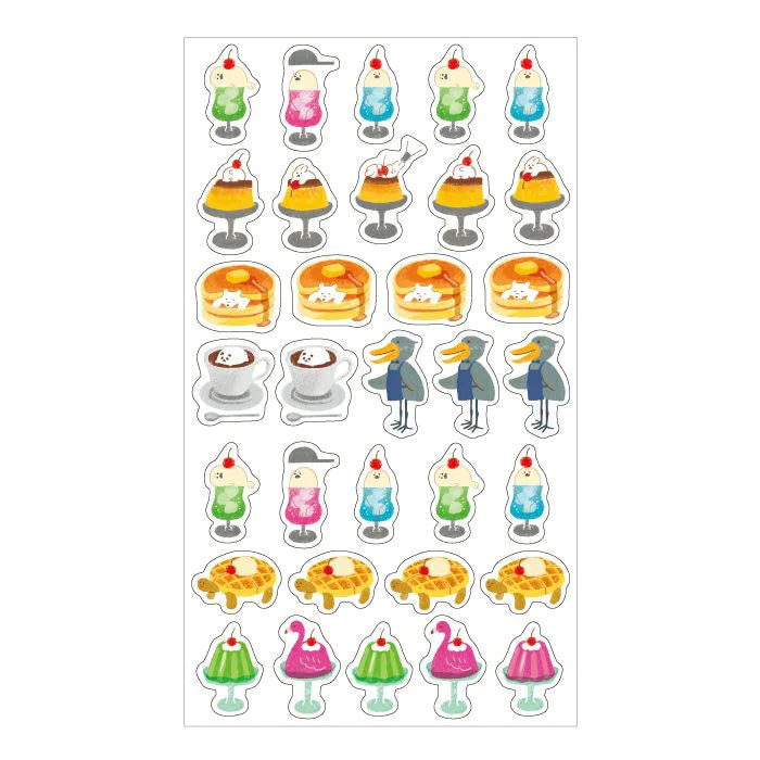 Furukawa Paper Okashina Sticker Sheet - Coffee Shop
