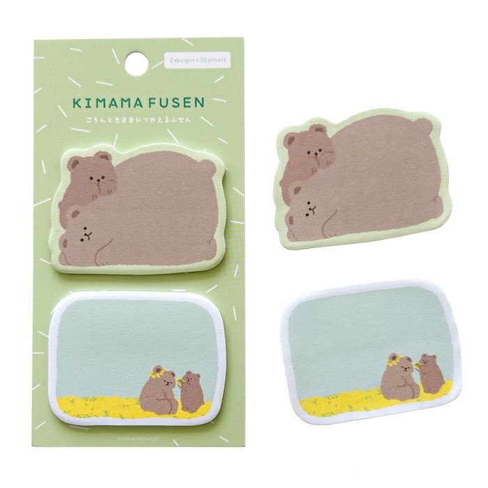 Rolling Bear / Kimama Fusen Sticky Notes · Furukawashiko