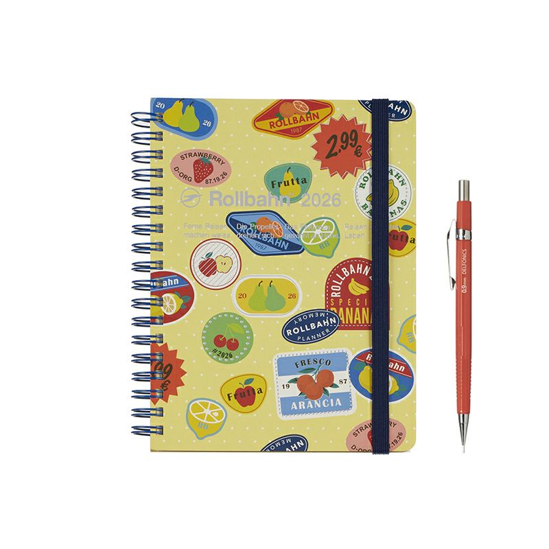 Rollbahn 2026 Label Spiral Bound Diary 《Large》