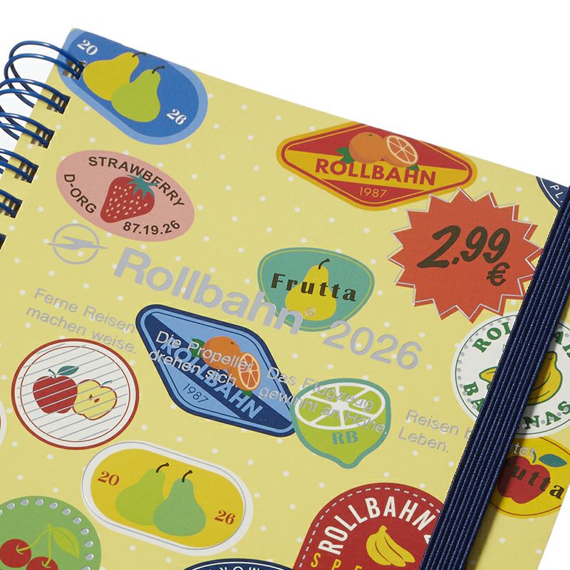 Rollbahn 2026 Label Spiral Bound Diary 《Large》