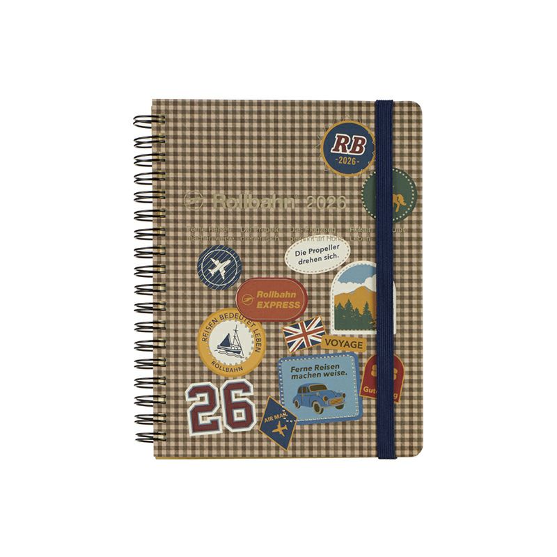 Rollbahn 2026 Label Spiral Bound Diary 《Large》