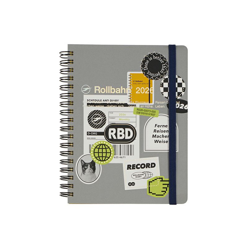 Rollbahn 2026 Label Spiral Bound Diary 《Large》