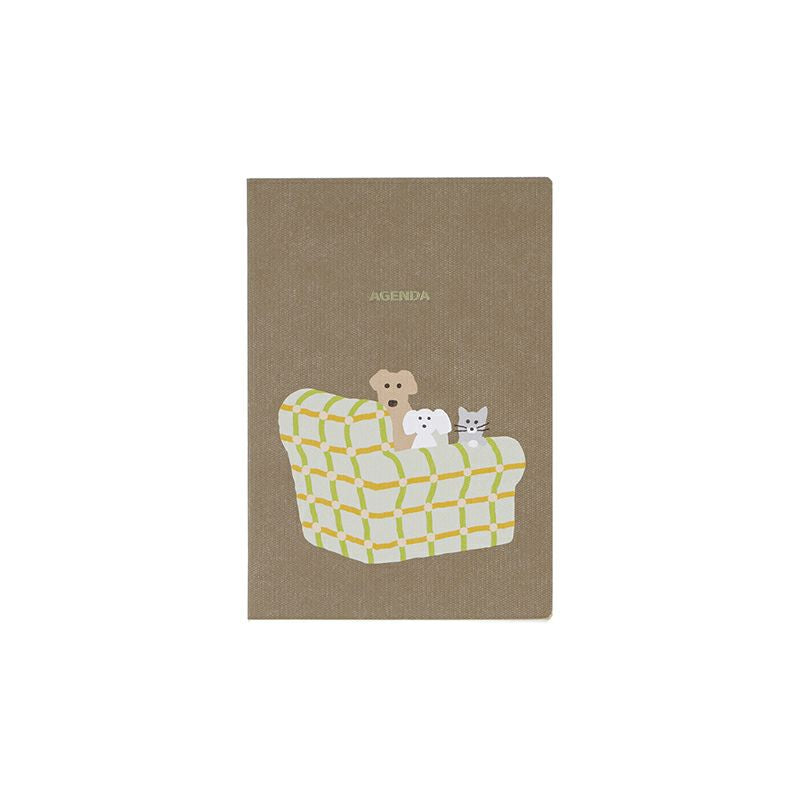 Rollbahn 2026 Warmgrey Tail Weekly Planner Pocket Book《A6》