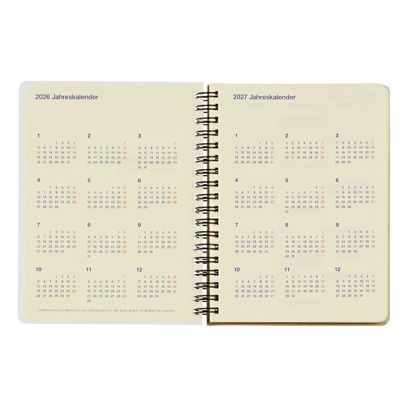 Rollbahn 2026 Cacher Spiral Bound Diary 《Large》