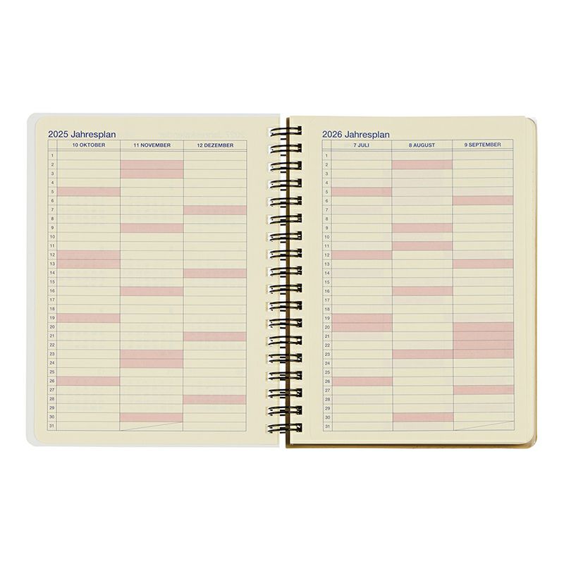 Rollbahn 2026 Cacher Spiral Bound Diary 《Large》