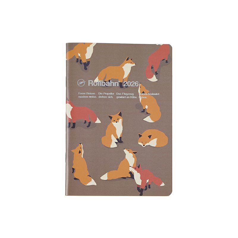 Rollbahn 2026 Animal Spiral Notebook Diary《B6》
