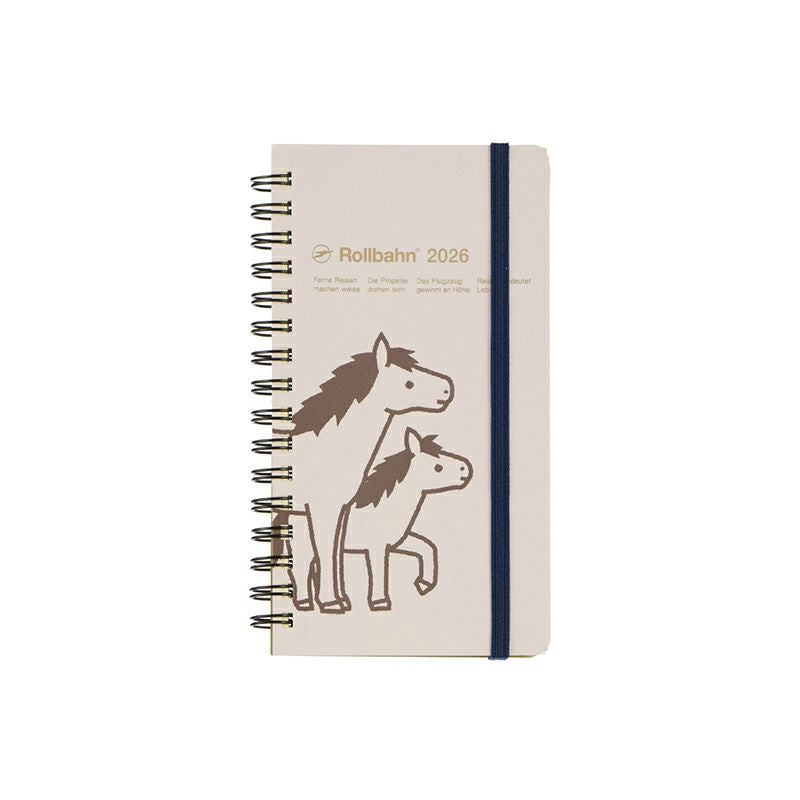 Rollbahn 2026 Pony Spiral Bound Diary 《Slim》