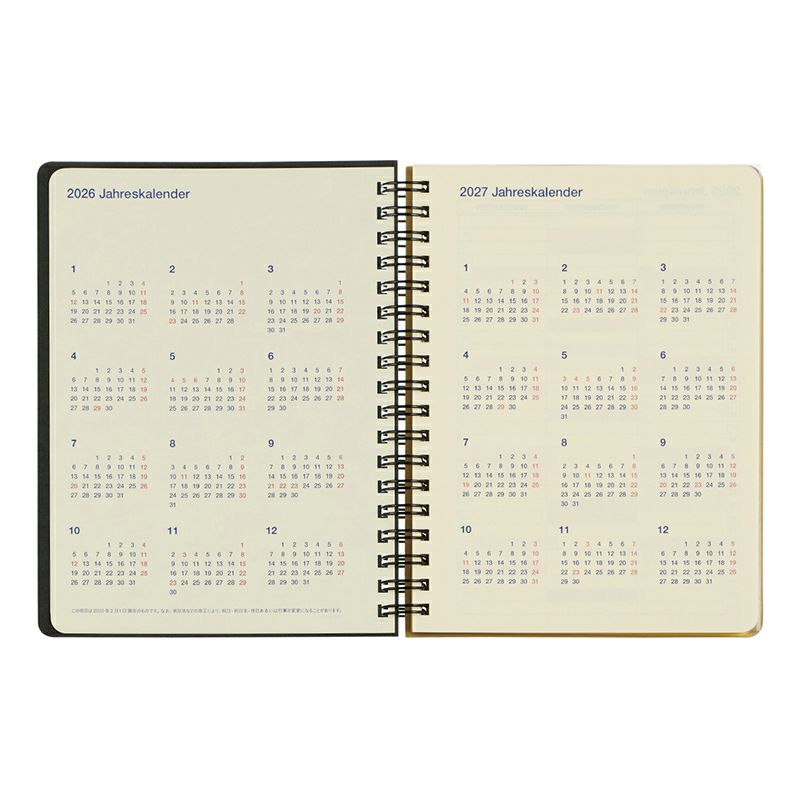 Rollbahn 2026 Homme Spiral Bound Diary《Large》