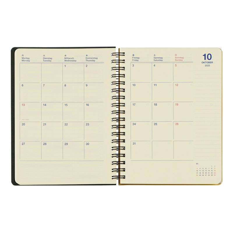 Rollbahn 2026 Homme Spiral Bound Diary《Large》