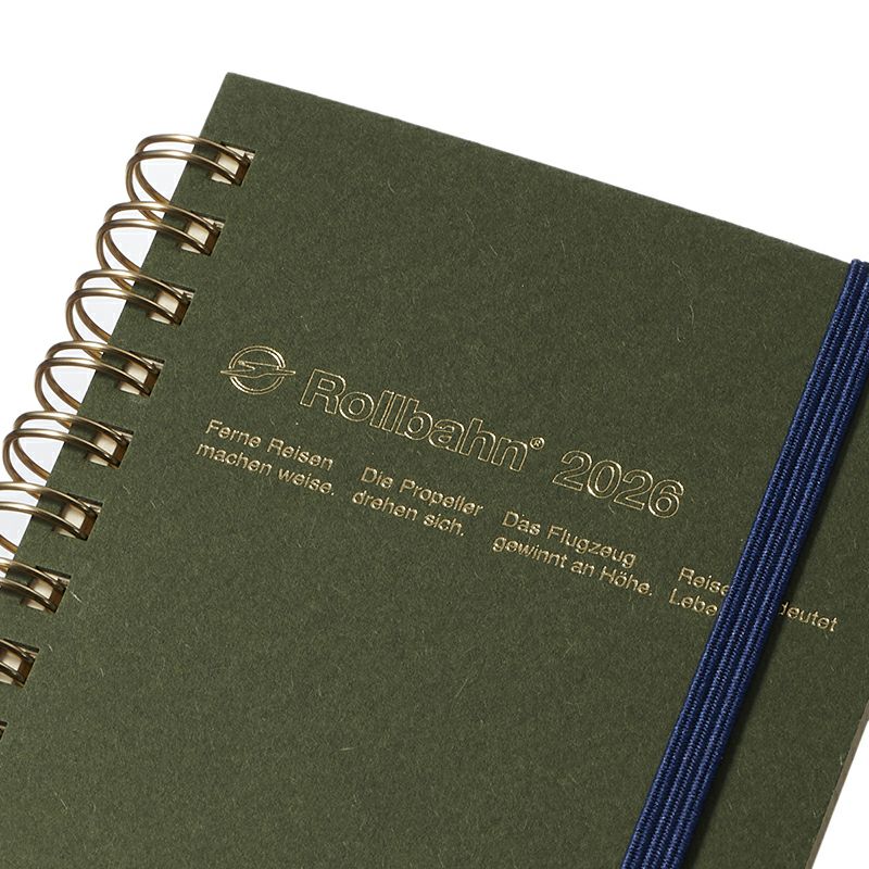 Rollbahn 2026 Homme Spiral Bound Diary《Slim》