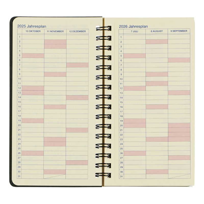 Rollbahn 2026 Homme Spiral Bound Diary《Slim》