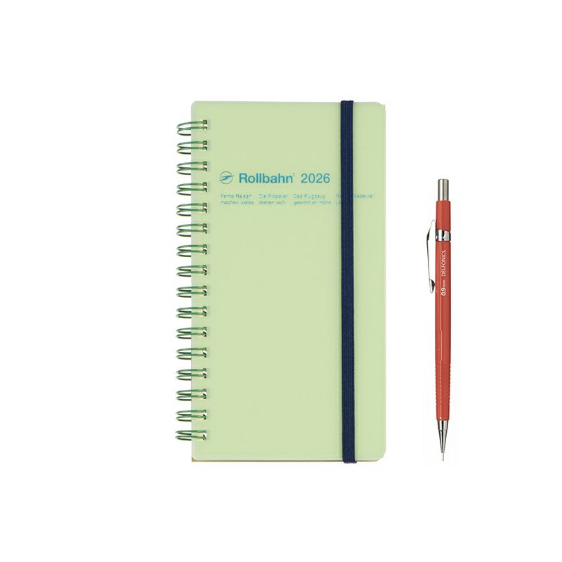 Rollbahn 2026 Clear Spiral Bound Diary《Slim》