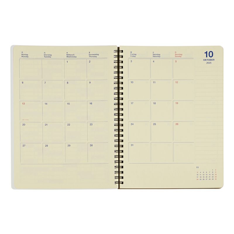 Rollbahn 2026 Spiral Bound Diary《Extra Large》