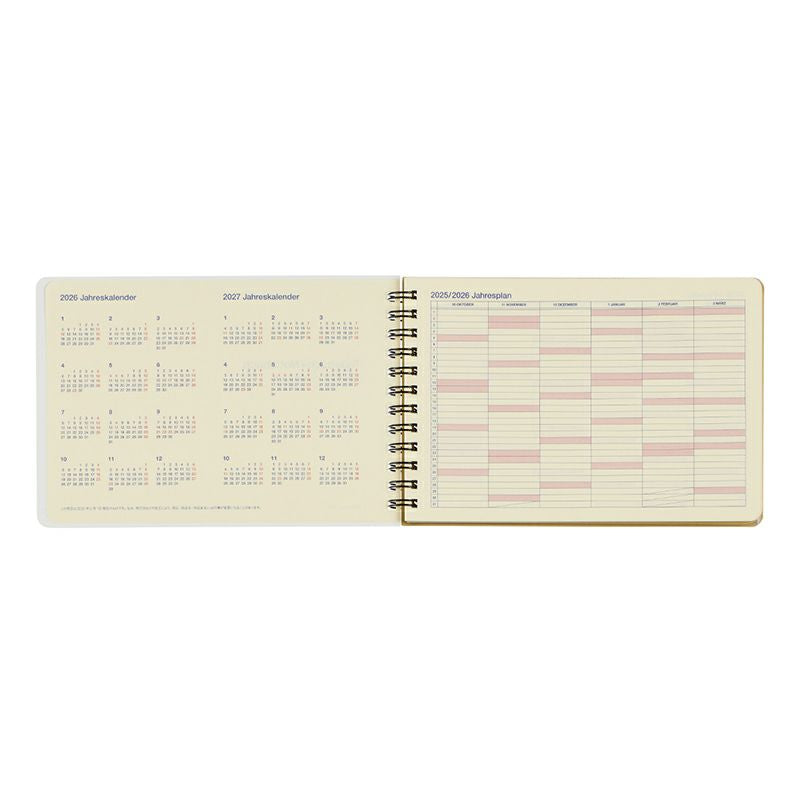 Rollbahn 2026 Horizontal Spiral Bound Diary 《Large》