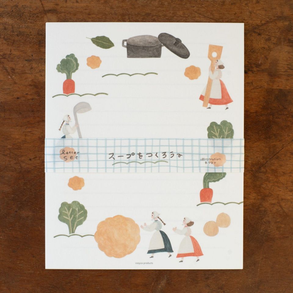 Let's Make Soup Letter Set / Necktie · Cozyca