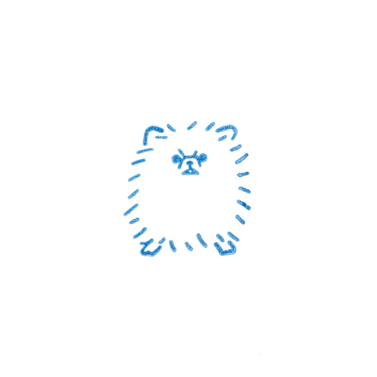 Pomeranian KORI Jirushi Stamp · King Jim