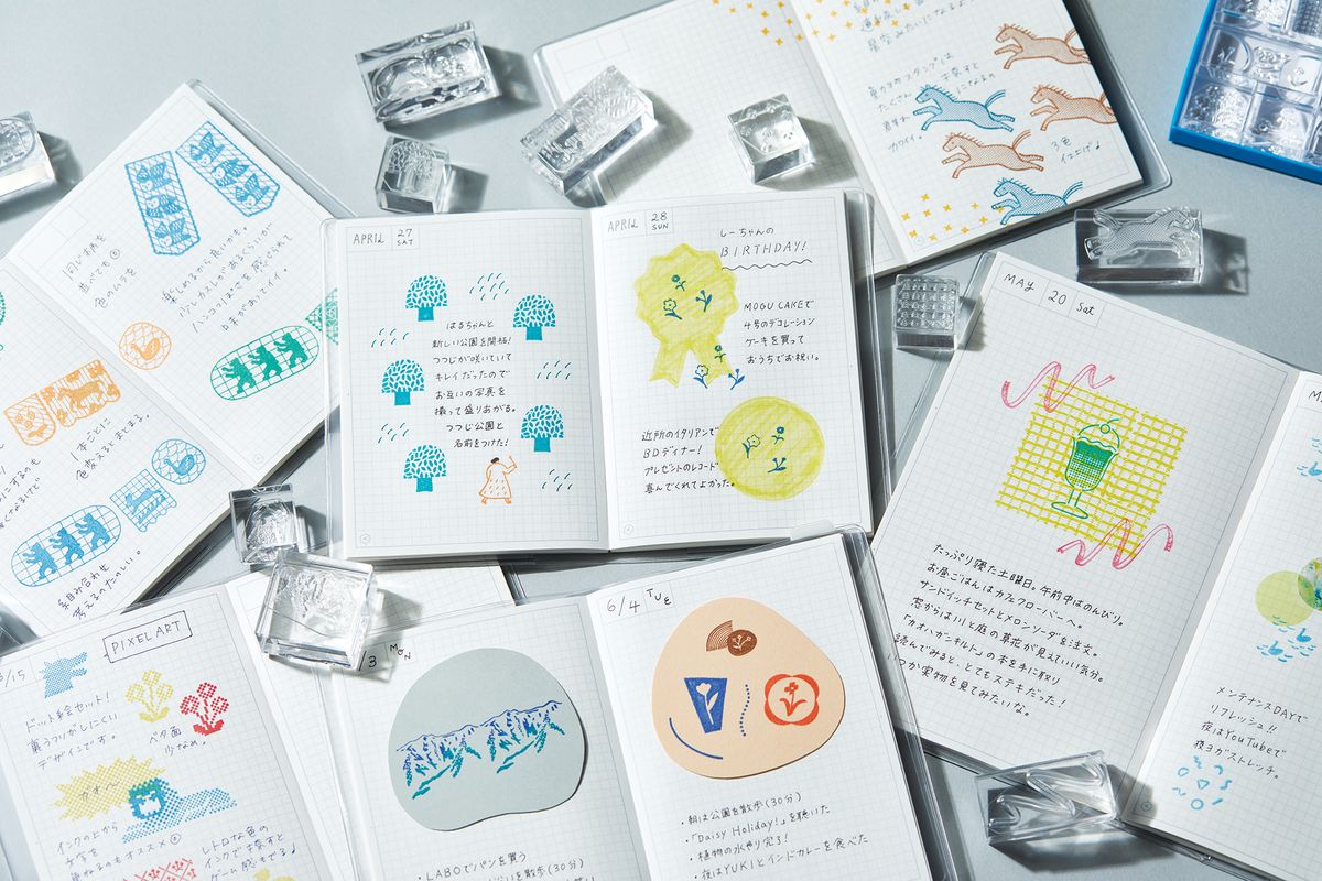 Tiny Flowers KORI Jirushi Stamp · King Jim