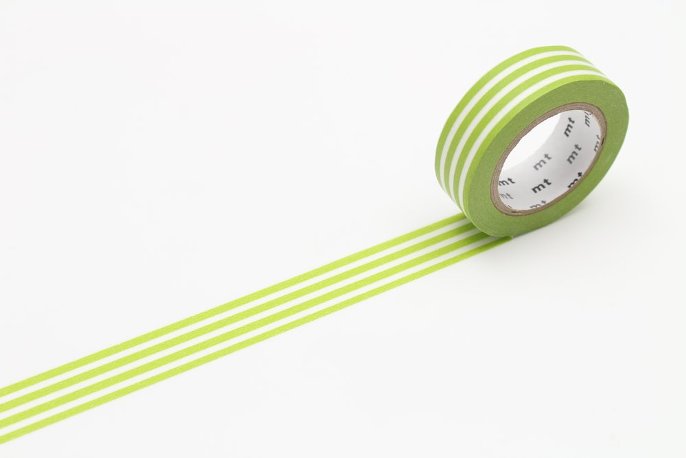 mt Washi Tape - Stripe Kiwi