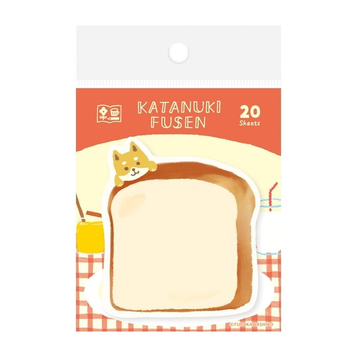 Bread and Dog / Watashibiyori Die-cut Sticky Notes · Furukawashiko