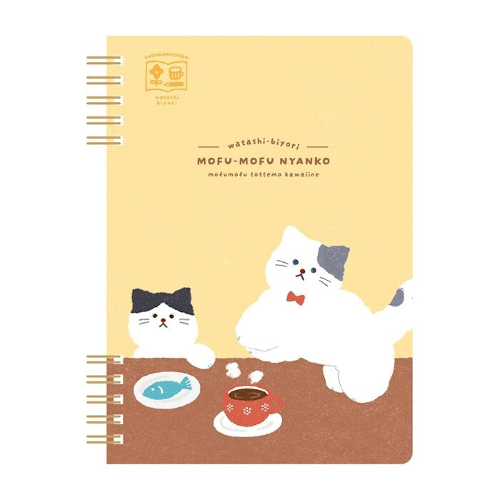 Fluffy Kitty / Watashibyori B6 Ring Notebook · Furukawashiko