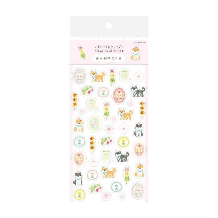 Hanami Sakura Transparent Sticker Sheet · Furukawashiko