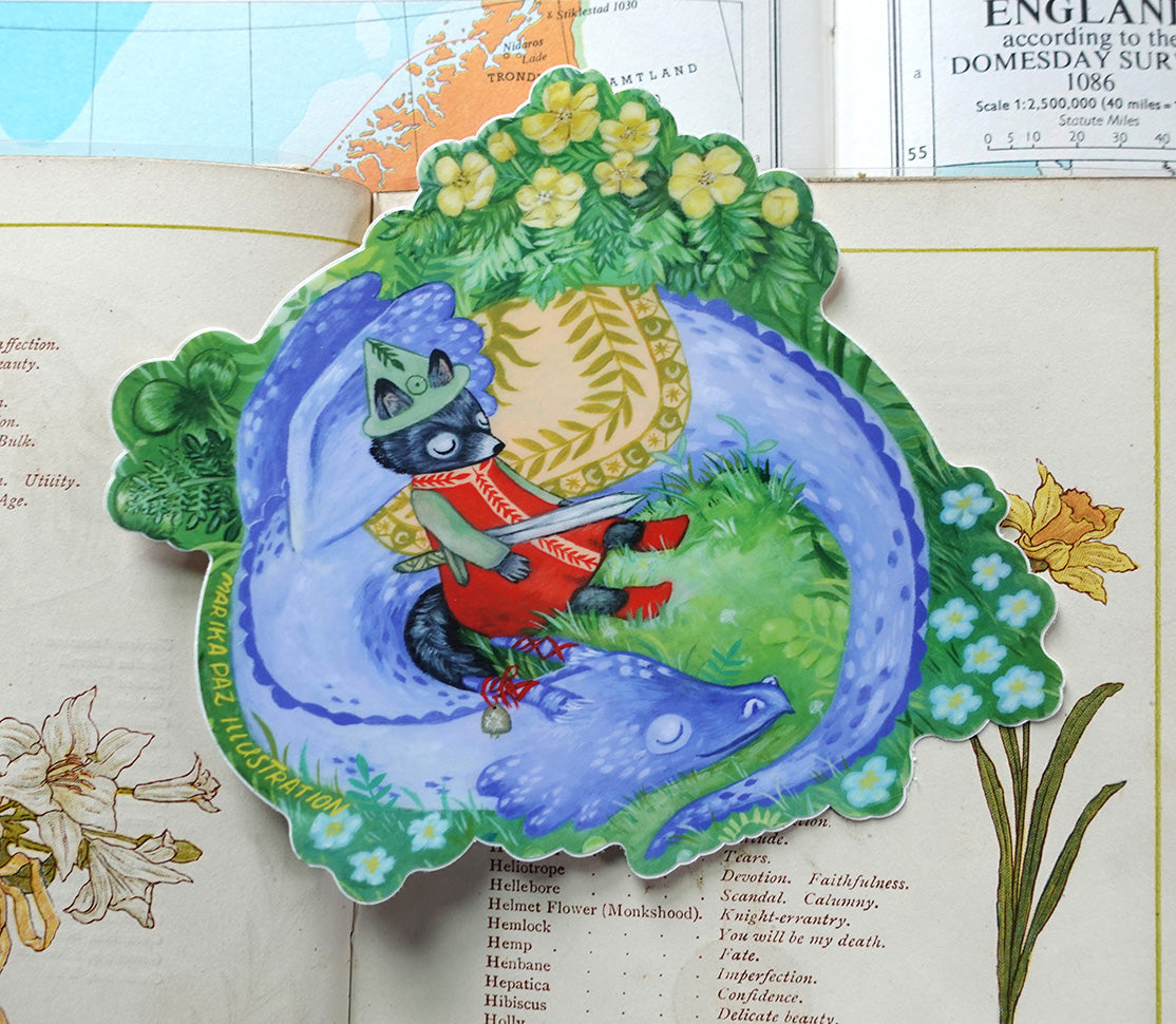 A Knight's Rest Sticker · Marika Paz Illustration
