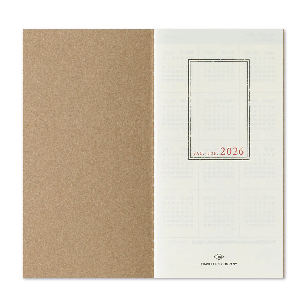 2026 TRAVELER'S Diary Weekly + Memo (Regular Size)