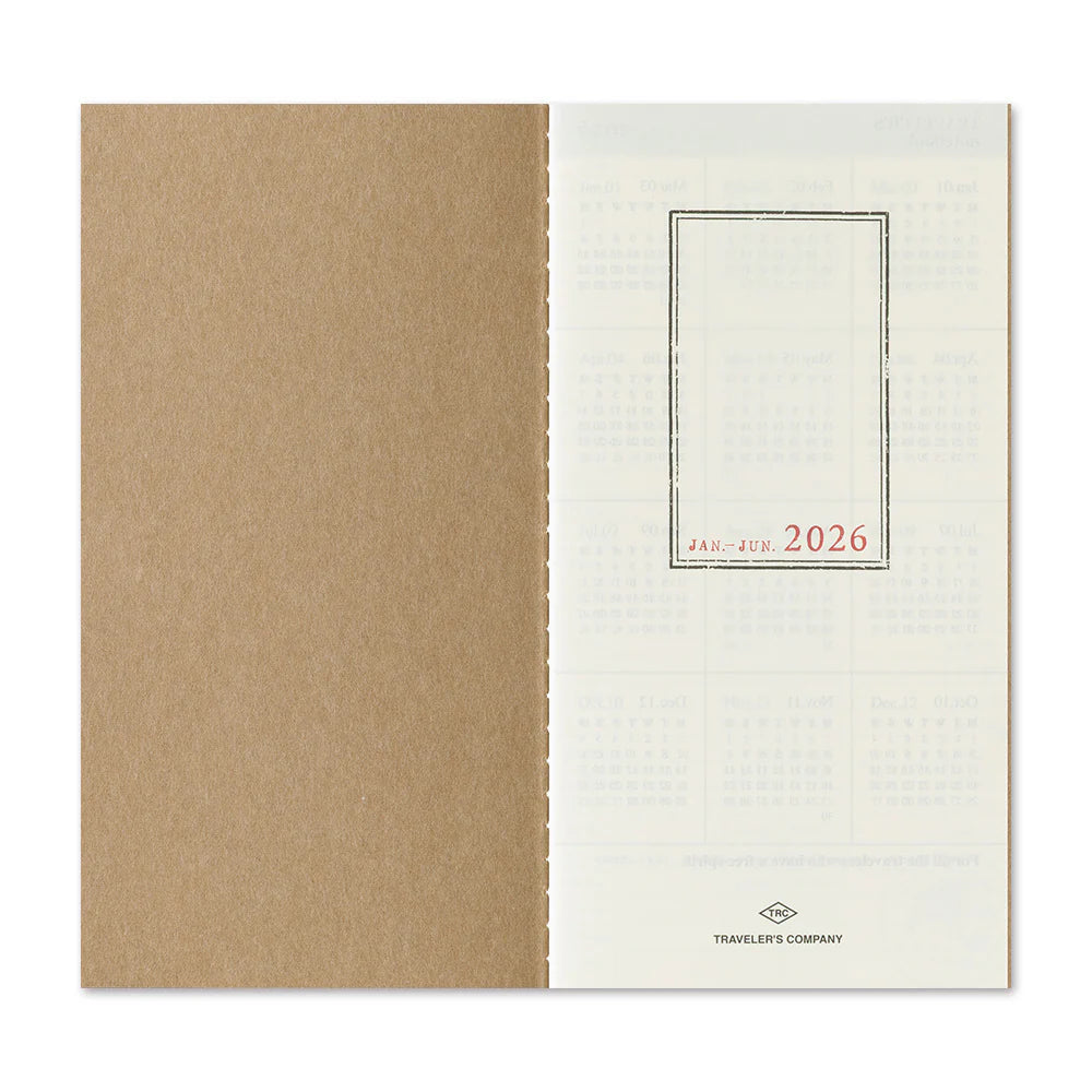 2026 TRAVELER'S Diary Weekly Vertical (Regular Size)