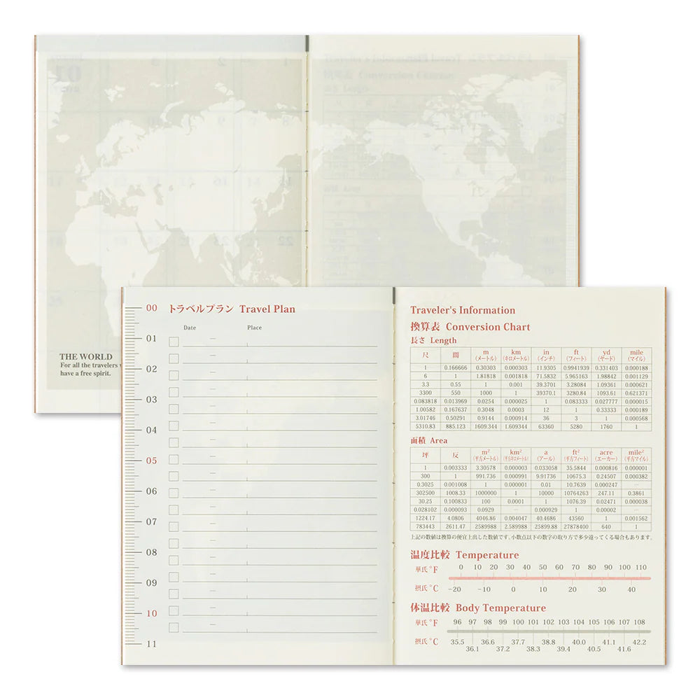 2026 TRAVELER'S Diary Monthly (Passport Size)