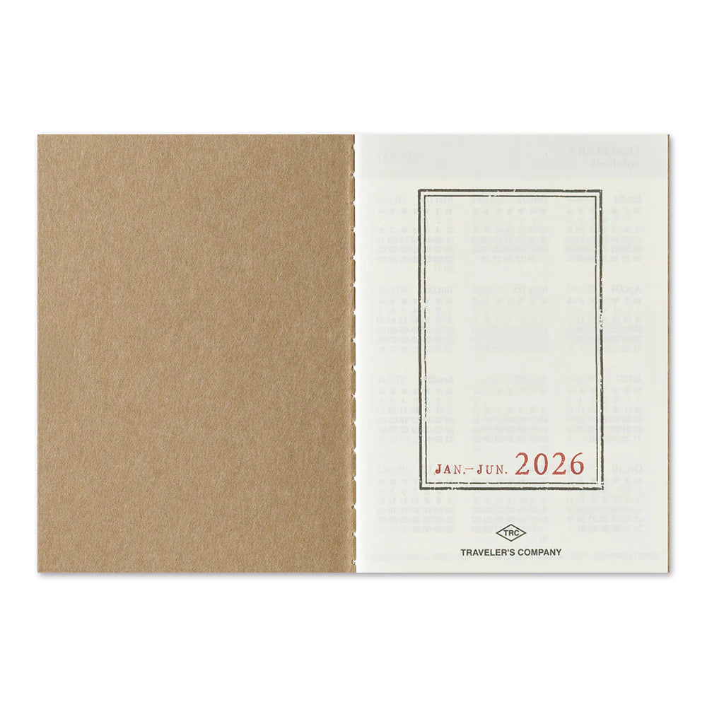 2026 TRAVELER'S Diary Weekly (Passport Size)