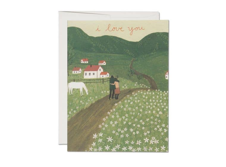 Along the Road Greeting Card · Red Cap Cards