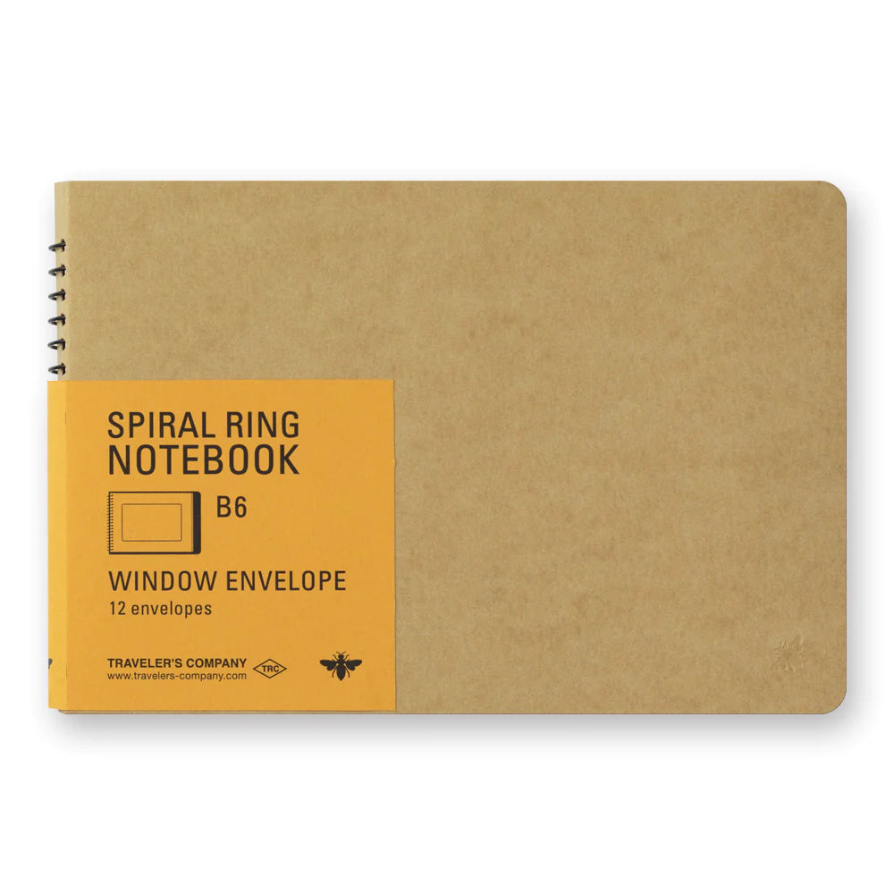 TRC Spiral Ring Notebook Window Envelope - B6