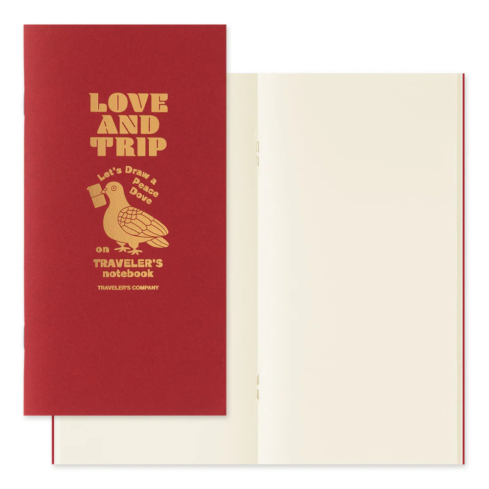 TRAVELER'S Notebook LOVE AND TRIP / Red (Regular Size)