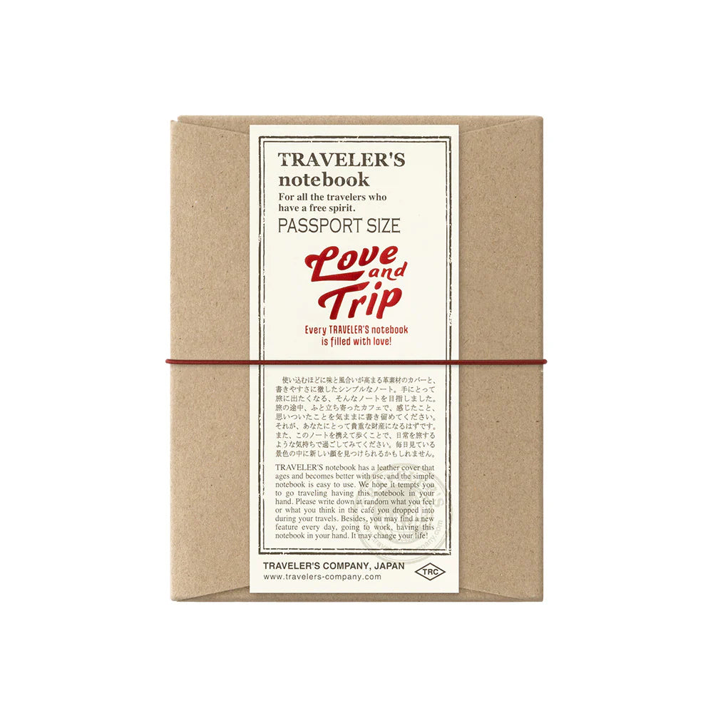 TRAVELER'S Notebook LOVE AND TRIP / Red (Passport Size)