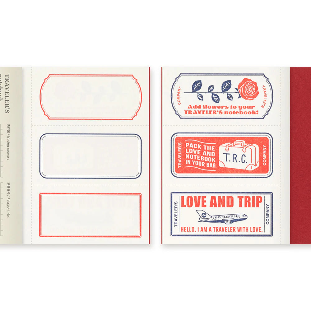 TRAVELER'S Notebook LOVE AND TRIP / Red (Passport Size)