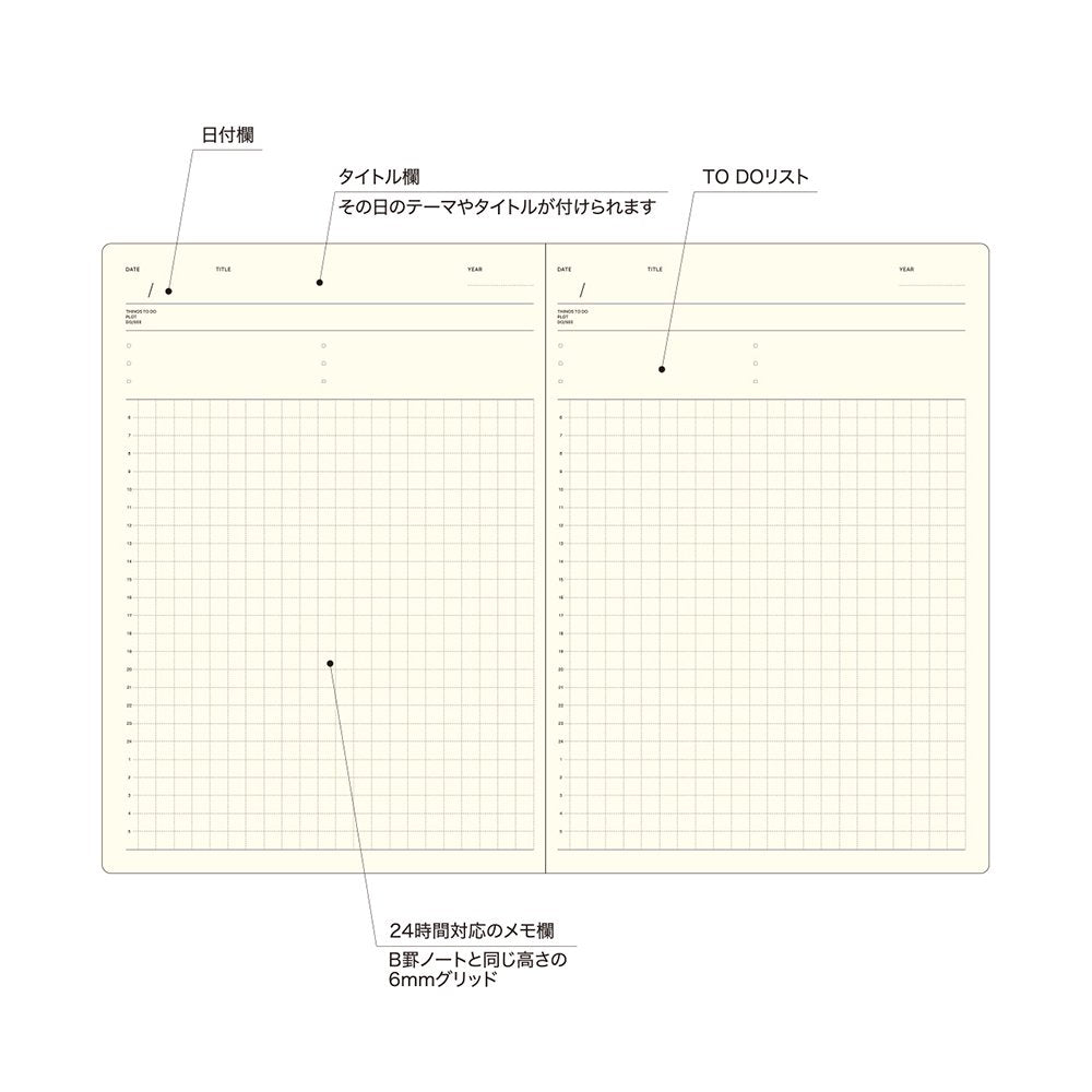 Daily - Laconic Stye Notebook A5