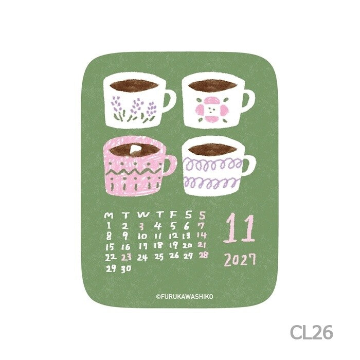 2027 Furukawa Sticker Calendar · Furukawashiko