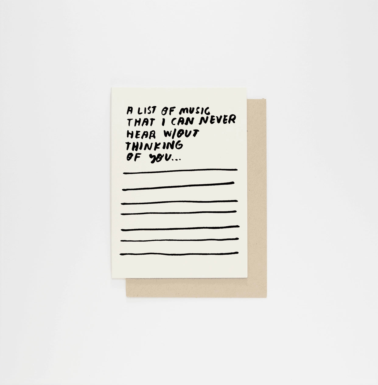 Songs Love Card · People I've Loved
