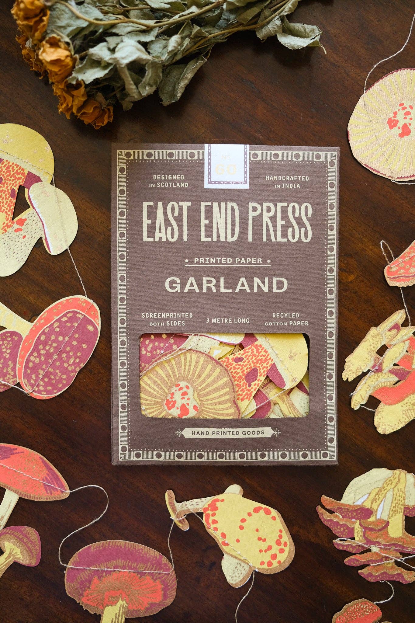 Mushroom Sewn Garland · East End Press