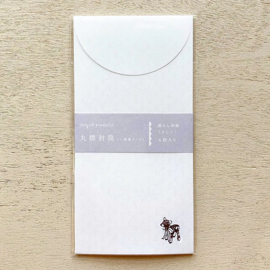 Round Collar Envelope Sashiko Japanese Paper · Cozyca