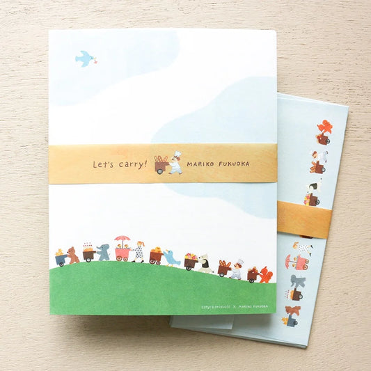 Let's Carry! / Mariko Fukuoka Letter Set · Cozyca