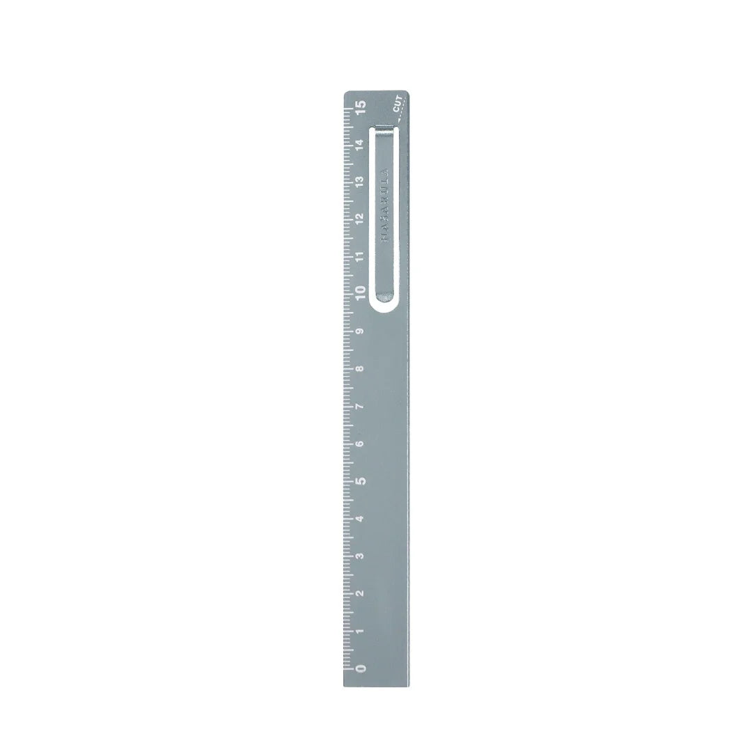 15cm Aluminum Ruler With Clip · Kutsuwa