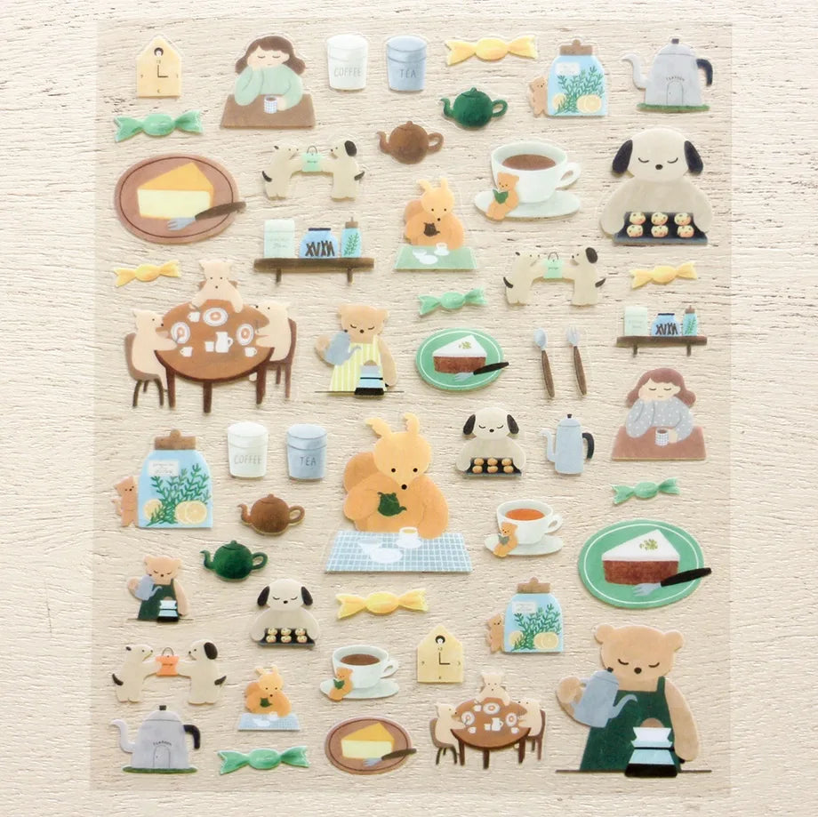 Tea Time / Mariko Fukuoka Stickers · Cozyca