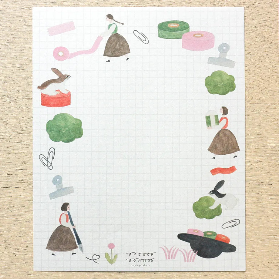 Field on the Desk Letter Set / Necktie · Cozyca