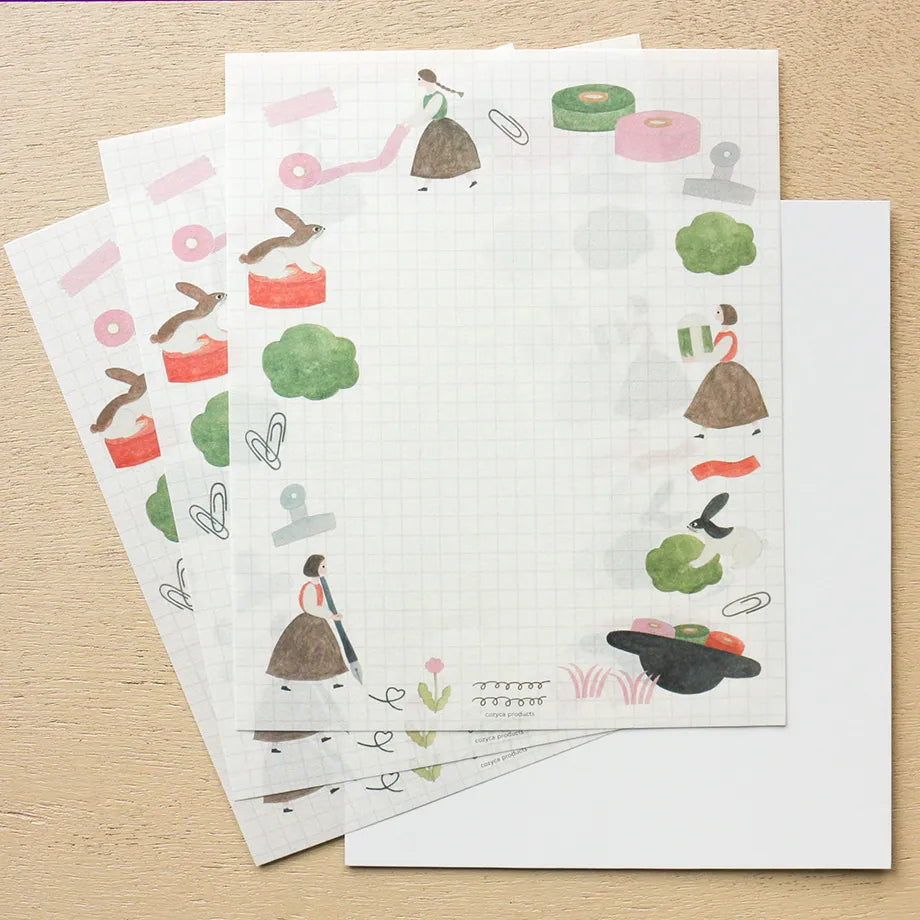 Field on the Desk Letter Set / Necktie · Cozyca