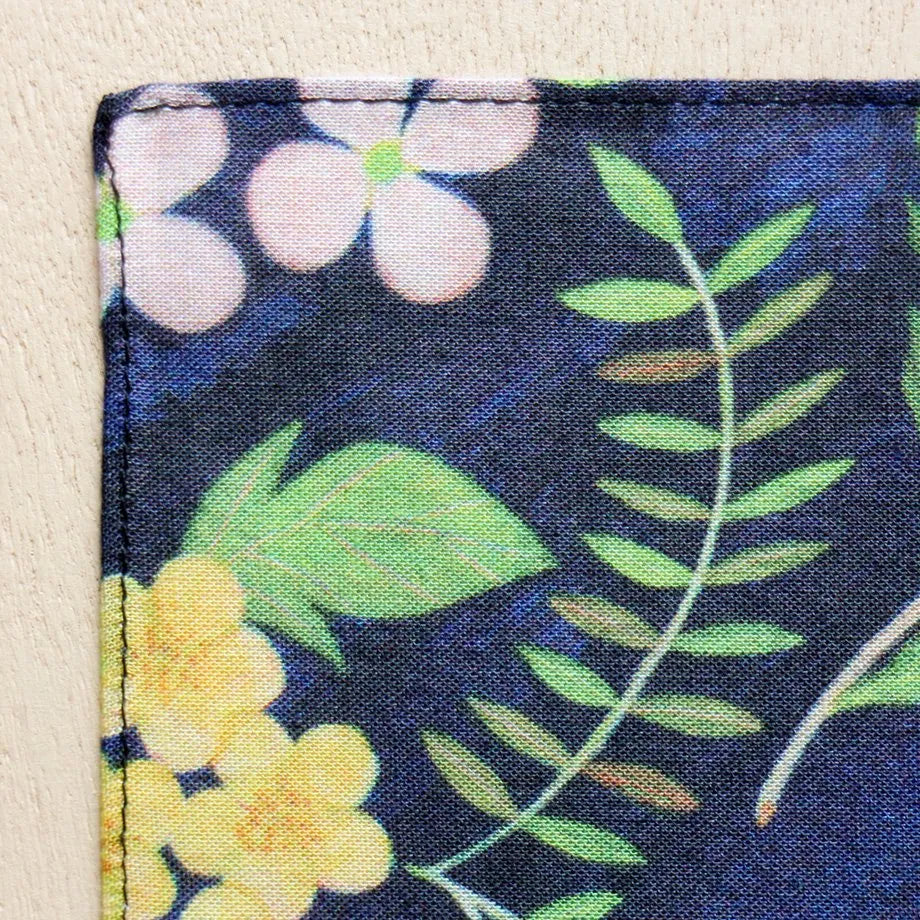 Flowers, Birds, Wind and Moon Handkerchief | Midori Asano · Cozyca