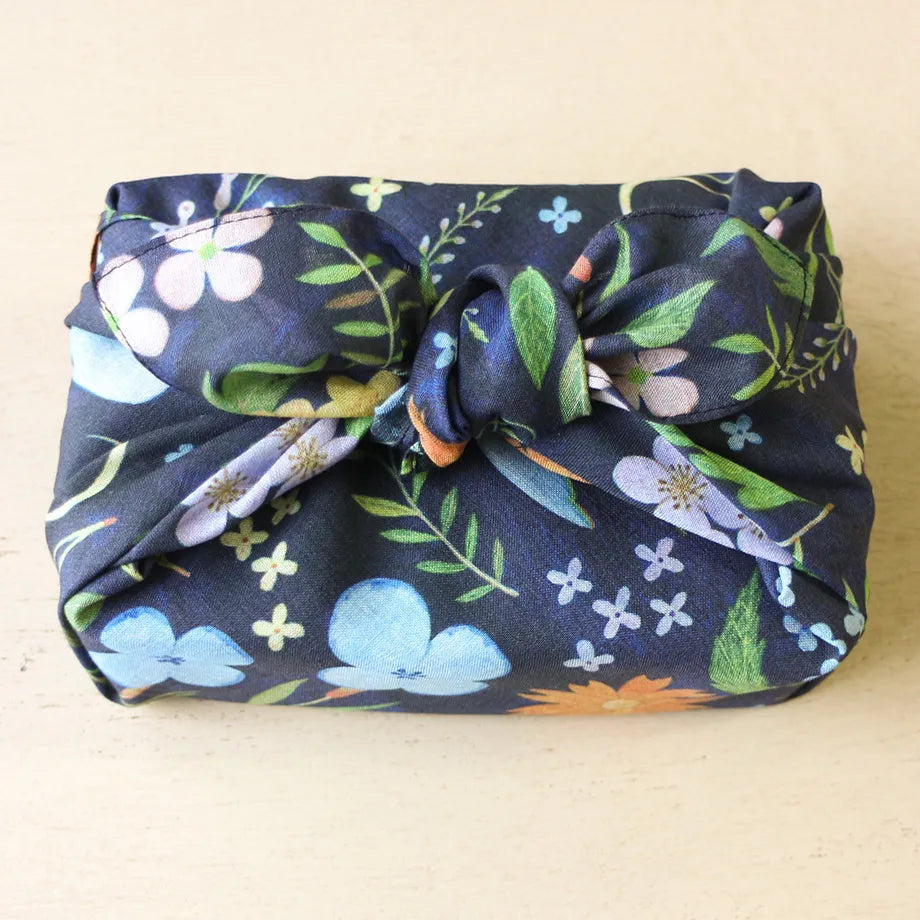 Flowers, Birds, Wind and Moon Handkerchief | Midori Asano · Cozyca