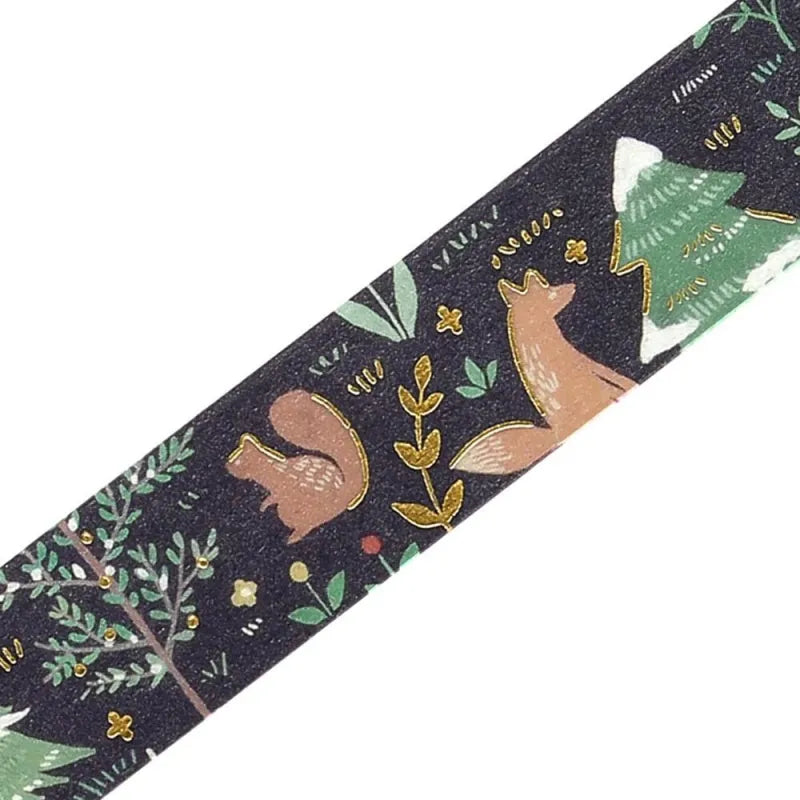 Moonlit Nordic Forest Washi Tape · BGM
